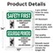 Signmission Safety Culture Sign, 10 in Width, Aluminum, Rectangle, Bilingual OS-2PACK-SF-A-1014-L-10755 - alternate 5